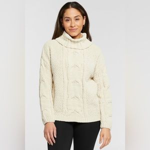 Seven7 Cream Turtleneck Sweater M